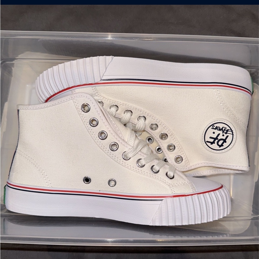 Womens White PF flyers brand new